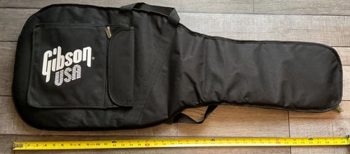 Gibson USA Padded Soft Guitar Gig Bag Case Saddle w/Straps Handle Black 