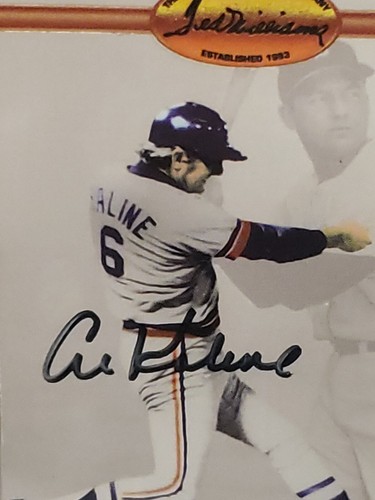 🤩HOF🤩AL KALINE💥SIGNED💥TED WILLIAMS💥CARD💥BECKETT🤩AUTHENTIC🤩MINT 🤩CASE - Picture 2 of 9