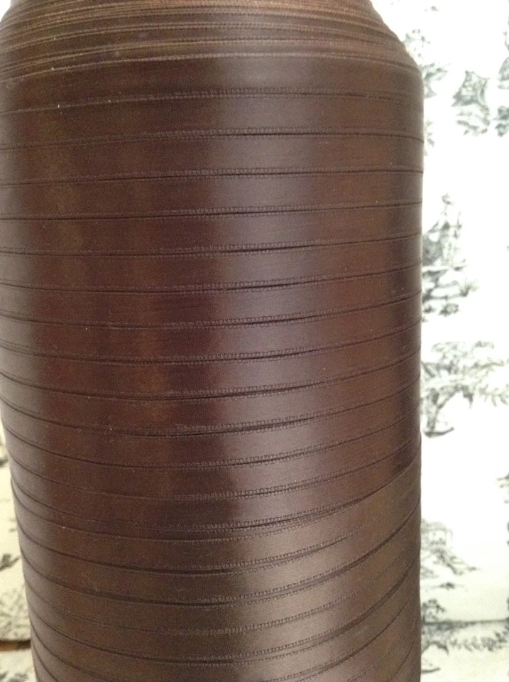 Brown Satin Ribbon 1/4" Craft Wide Double Faced 1581 Yards Polyester - Image 3 of 3
