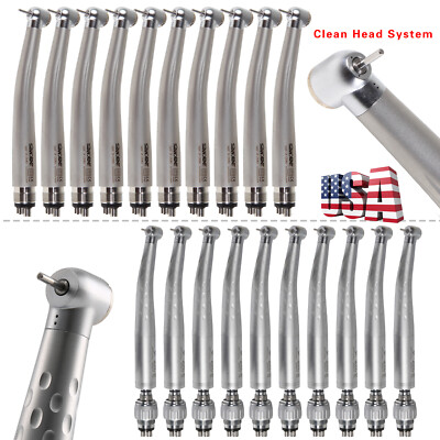1-10X Dental High Speed Push Turbine Handpiece 4Hole /Quick Coupler fit NSK ty