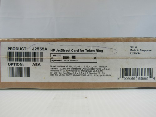 HP Jetdirect J2555A Card HP Jetdirect MIO Internal Print Server Card RJ45/DB9 - Picture 2 of 5