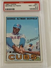 1967 Topps George Altman #87 PSA 8.5 NM MINT+