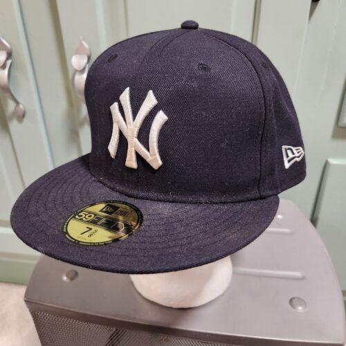 New York Yankees New Era 59Fifty Mens 7 5/8 On Field MLB Baseball Fitted Hat Cap - Afbeelding 1 van 13