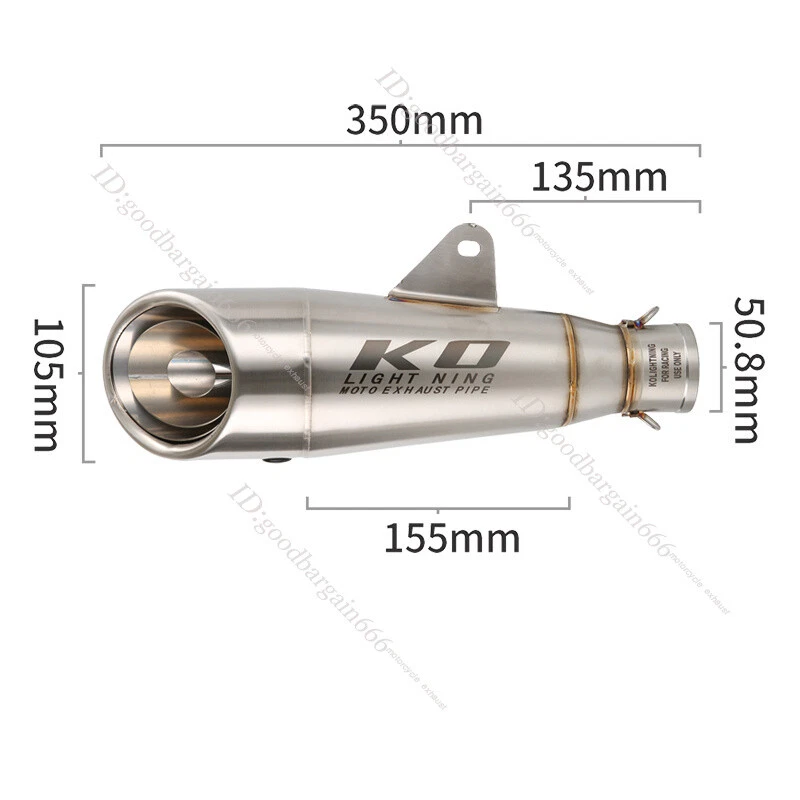 For Suzuki GSF 650 1250 GSX650F GSX1250F Bandit 2007-2016 Exhaust Tips Mufflers - Image 3 of 4