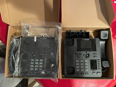 Fortinet Fortifone FON-375 Dual Display IP Phone lot of 4