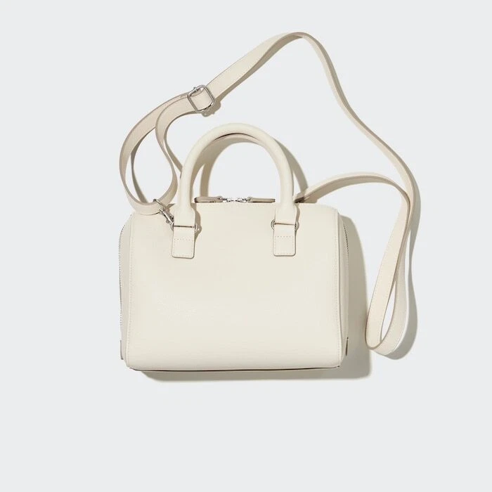 UNIQLO Leather Touch 2WAY Boston Bag 5 Colors Mini Shoulder Bag Faux Leather