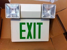 LED Emergency/exit sign green wall mnt (no battery)*HEAVY DUTY* Md in Canada