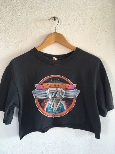 Vintage VAN HALEN tshirt Rare 90s Anvil Black Medi