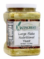 Large Nutritional Yeast Flakes - 1.5 Lb Tub - Free Expedited Shipping
