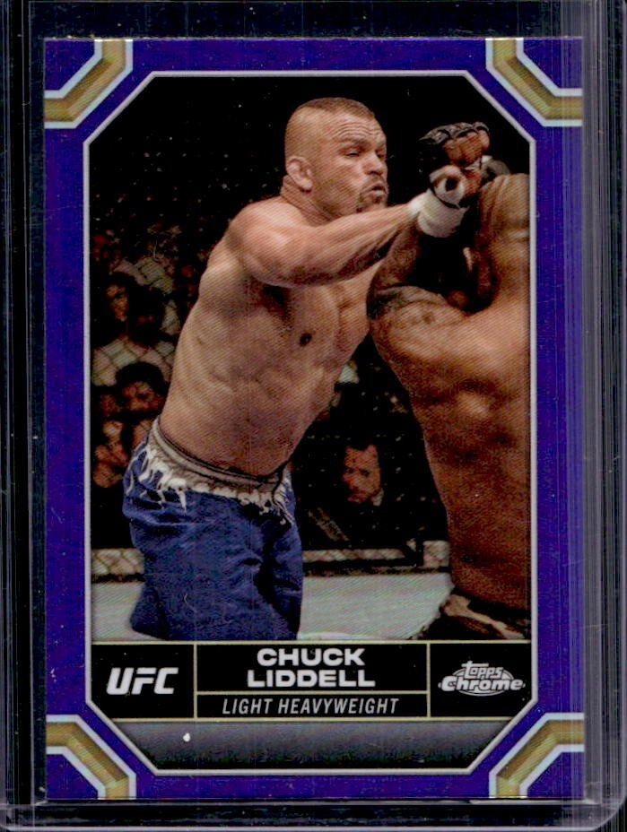 2024 Topps Chrome UFC Chuck Liddell Purple Refractor #46 Light Heavyweight
