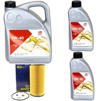 MotoröL Set MotoröL Febi SAE 5W-40 7 Liter + ÖLfilter FüR BMW 3Er 5Er 7Er Opel