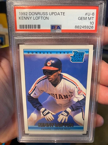 ~HIS BEST ROOKIE CARD PERIOD KENNY LOFTON CENTERED PSA 10 DONRUSS 1992 TOUGH