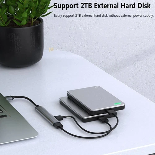 USB 3.0 Hub Adapter Verteiler 4 Port für Laptop Handy Notebook PC Konsole NEU - Bild 10 von 14