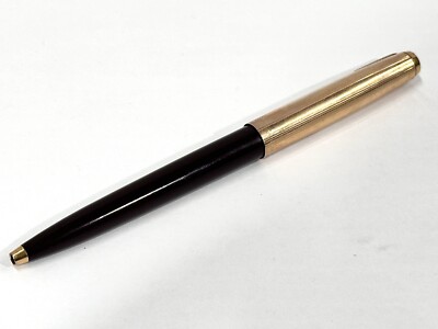 Vintage Parker Made in USA Ballpoint Pen Brown & Gold Filled No Ink | eBay