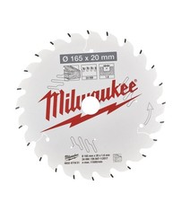 Milwaukee Kreiss&auml;geblatt Holz f&uuml;r Akku-Handkreiss&auml;gen 165/20 mm Wechselzahn