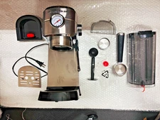 CASABREWS CM5418 20‑Bar Espresso Machine | Steam Wand | 34oz Tank | Silver