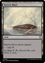 Barren Moor #292 Commander: Bloomburrow MTG Uncommon Land