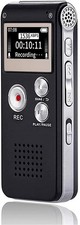 Digital Voice Recorder 16GB USB Rechargeable Dictaphone for Lectures Meetings