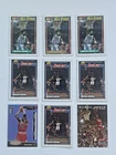 Michael Jordan Basketball Card Lot (9 Total Cards) Topps Gold, Upper Deck