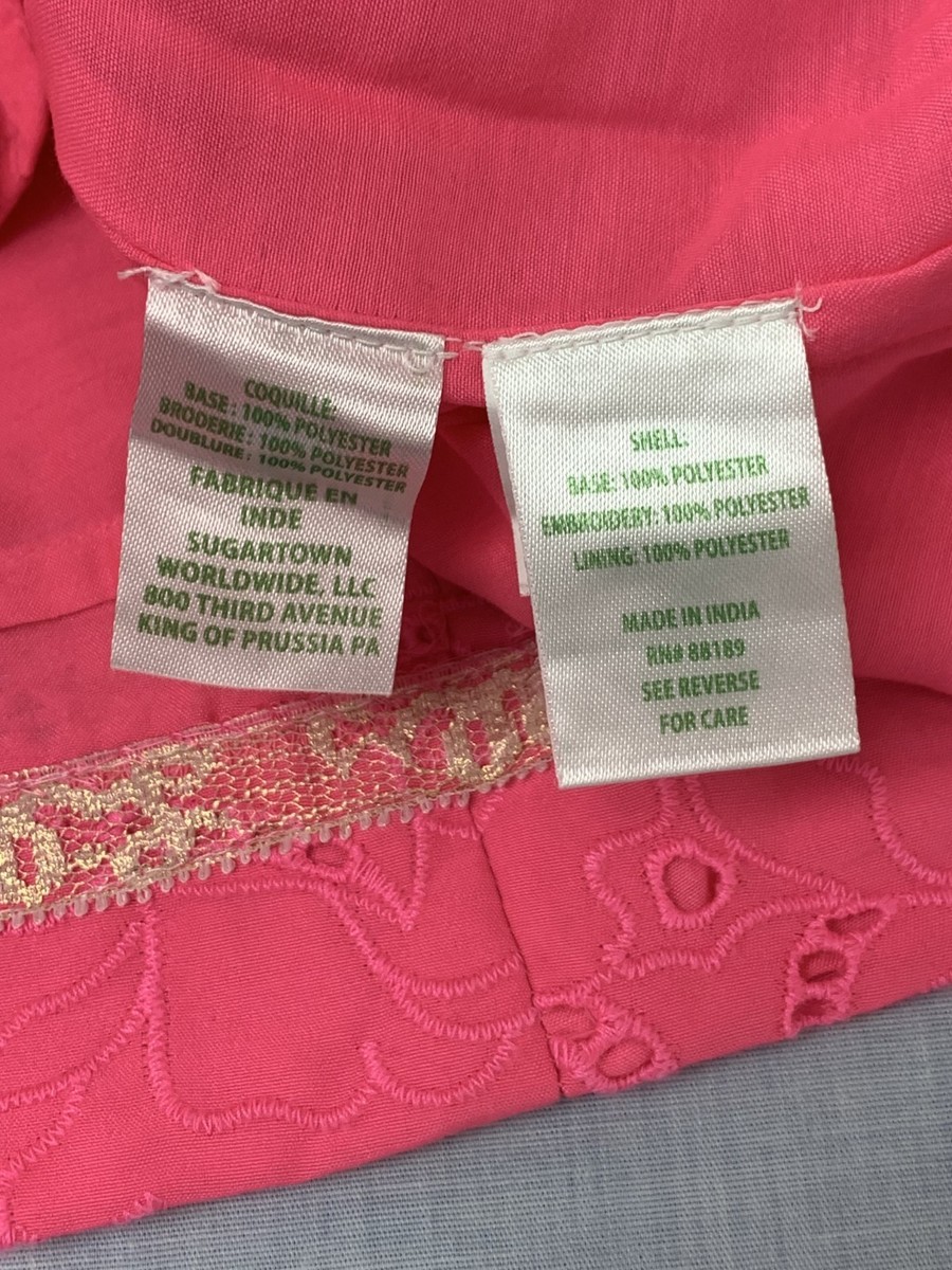 Lilly Pulitzer Shelli Eyelet Women's Dress SZ:4 View 4