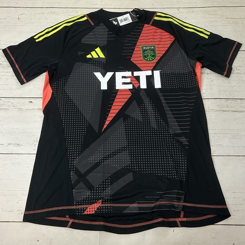 Adidas Austin FC Tiro 24 Pro Soccer Goalkeeper Jersey Black Mens 2XL IN0423