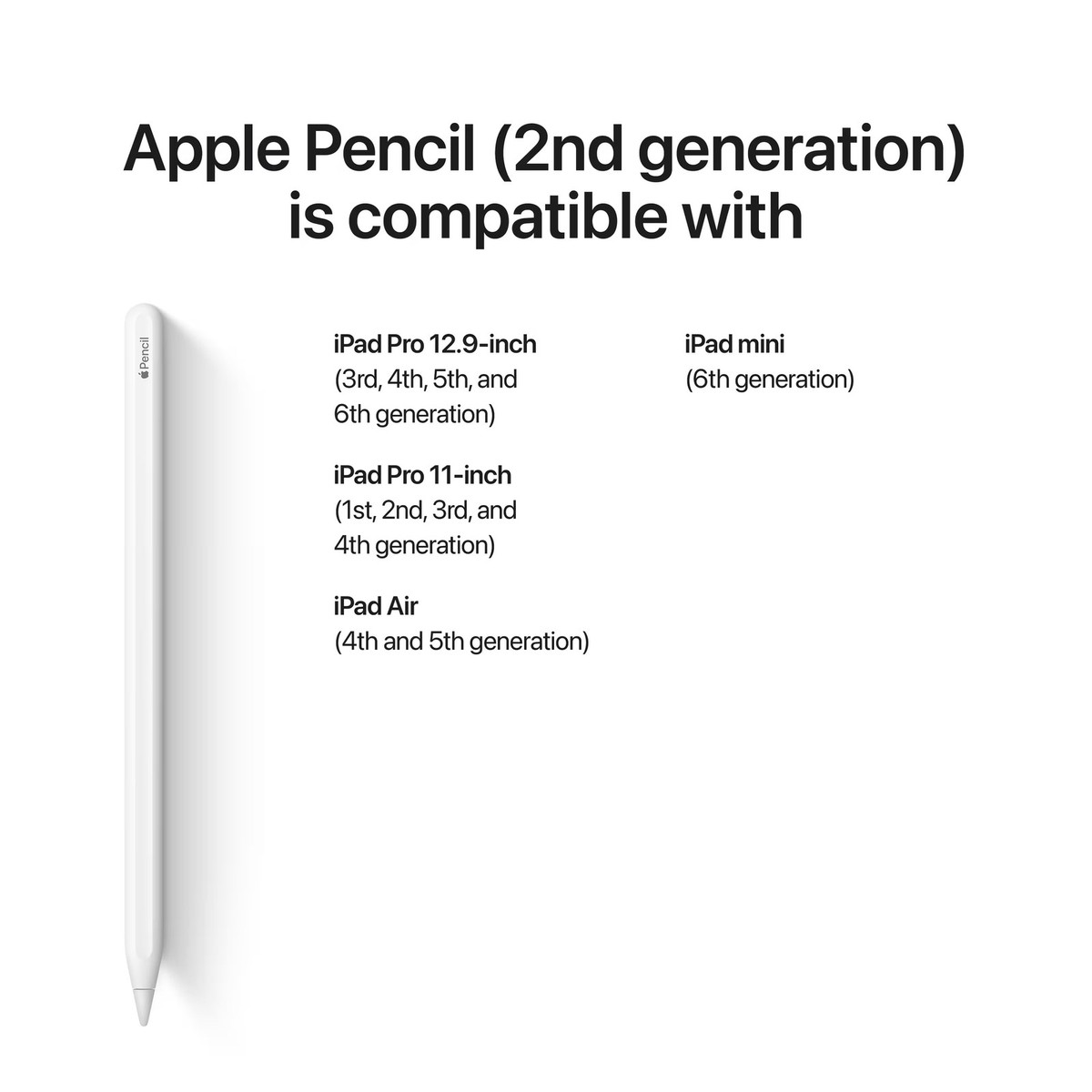 Apple Pencil 2nd ホワイト Apple Pencil (2nd Generation)