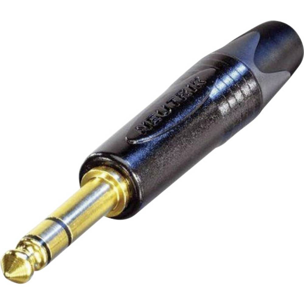 Fiche Jack 6.35 mm Neutrik NP3X-B stéréo contre les faux contacts