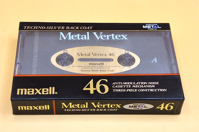 MAXELL METAL VERTEX 46 MV leere Audiokassette Band (VERSIEGELT) NOS! Neu