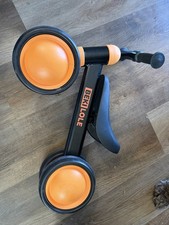 BEKILOLE Baby Balance Bike for 1 Year Old Black/orange -24 Month Toddler Bal...