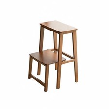 2-Step Folding Ladder Stool two-purposeUse 2-Tier Portable Stepper Space-Saving