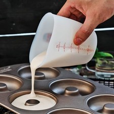 Silikon Rührbecher Doppelskala Gießen Messen Tassen Backzubehör