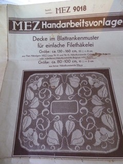 Vorlage Filethäkelei alt vintage