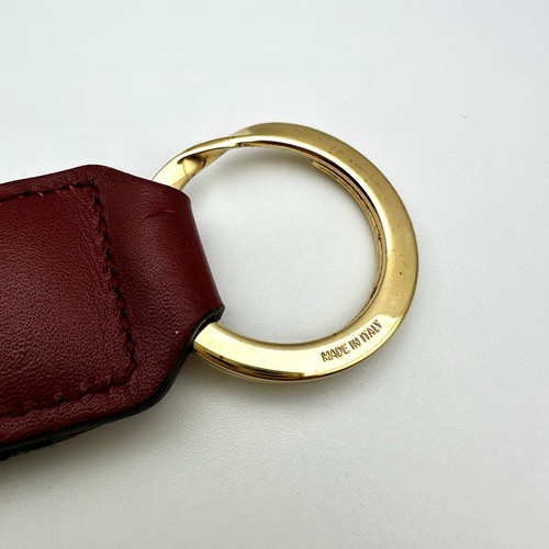 GUCCI Schlüsselanhänger Ophidia Marmont Grün Gelb Double G Rot Leder Taschena... - Bild 13 von 16