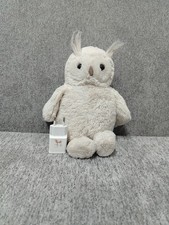 Jellycat London Soft Cream White Woodland Babe Owl Plush Stuffed 12" EUC