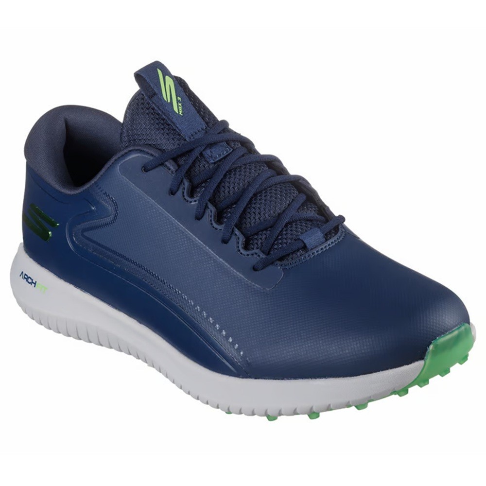 NEW Men's Skechers Go Golf Max 3 Golf Shoes Navy / Lime - Choose Size!
