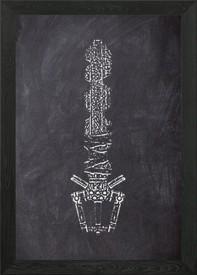 chalk key 14 Framed Wall Art Poster Canvas Print Picture