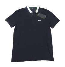 Boss Hugo Boss Men's Navy Paddy 1 Regular Fit Stretch Polo Shirt