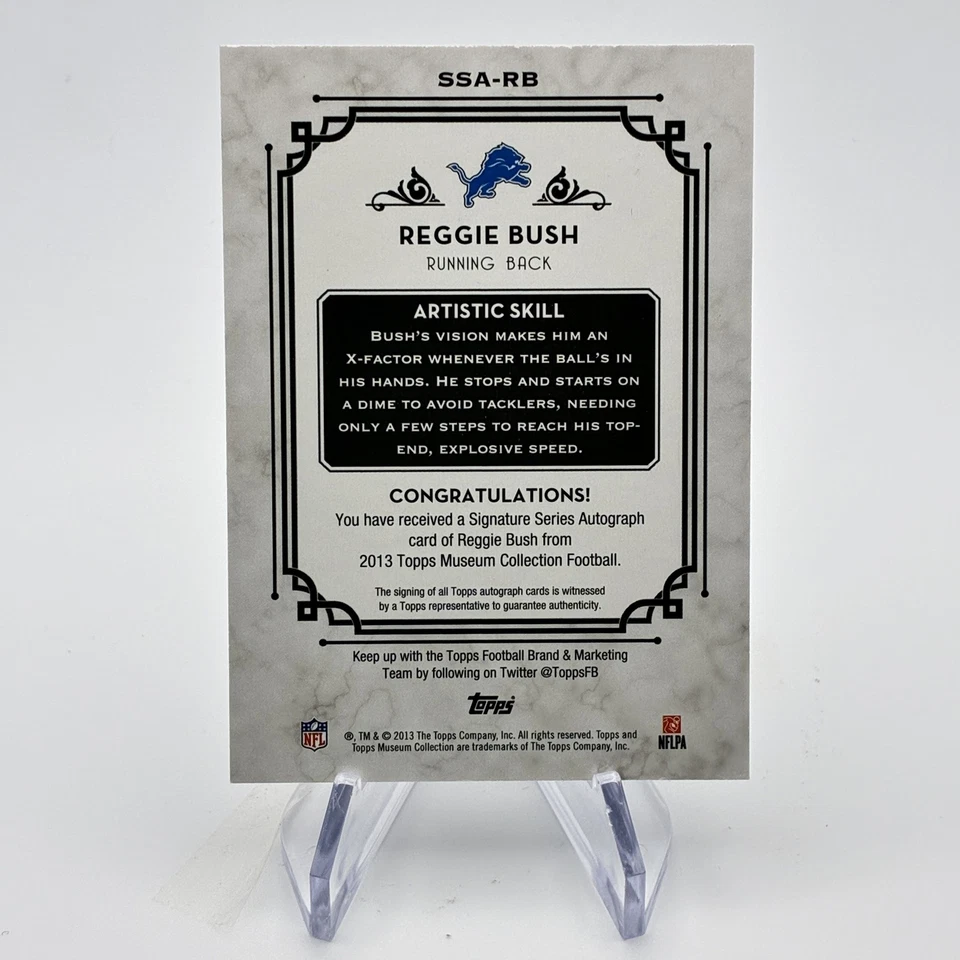 Reggie Bush Signature Series Autographs /55 2013 Topps Museum Collection #SSA-RB - Image 2 of 2