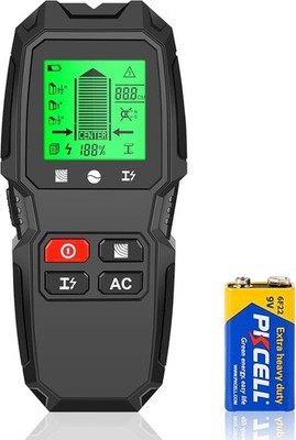 Bolzensucher Wandscanner - 5 in 1 Elektronischer Bolzendetektor mit LCD Holz AC Kabel