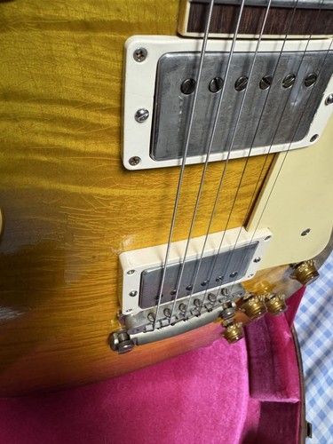Electric Guitar Gibson Les Paul Standard Green Lemon Fade Heavy Aged Murphy Lab - Picture 9 of 20