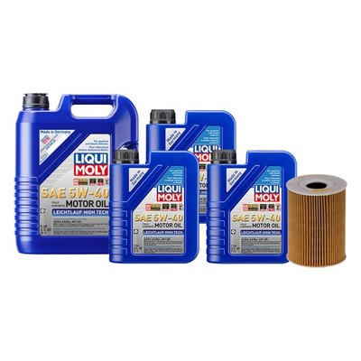 8L Liqui Moly Leichtlauf High Tech 5W-40 Hengst Oil Change Kit for Porsche 911