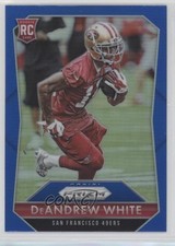 2015 Panini Prizm Rookies Blue Prizm DeAndrew White #225 7l6