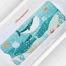 Bath Mat for Tub Non Slip, Machine Washable Anti-Slip Cartoon Baby Bathtub Showe