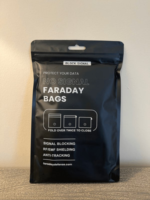 Faraday Defense Pro Signal Blocking Bag  Black