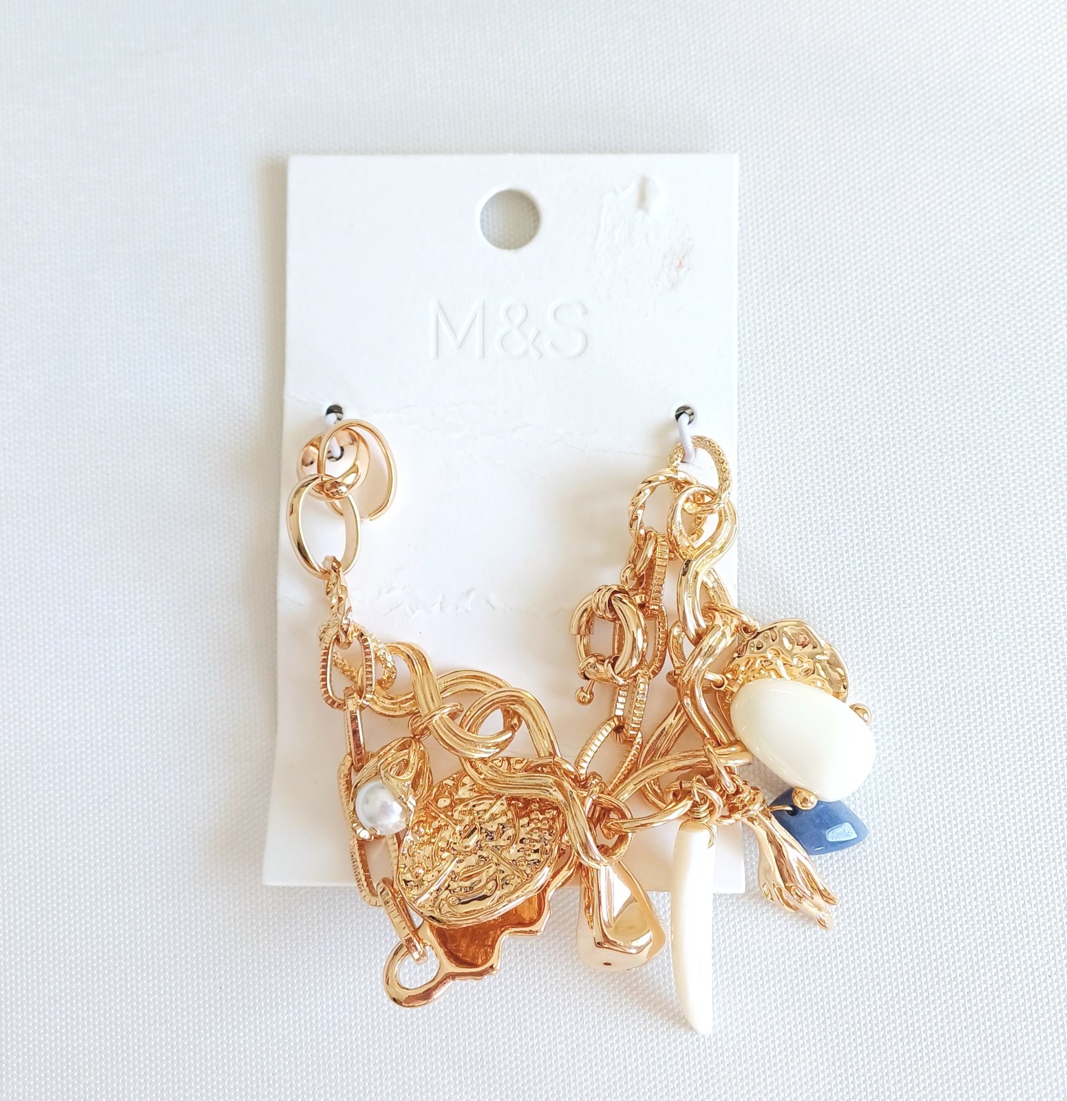 Pulsera Marks And Spencer Charm para mujer de metal dorado bisutería