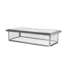 BigTop Multi-Flue Chimney Cover 17"x29"x10" Top Mount Mesh Stainless Steel Cap