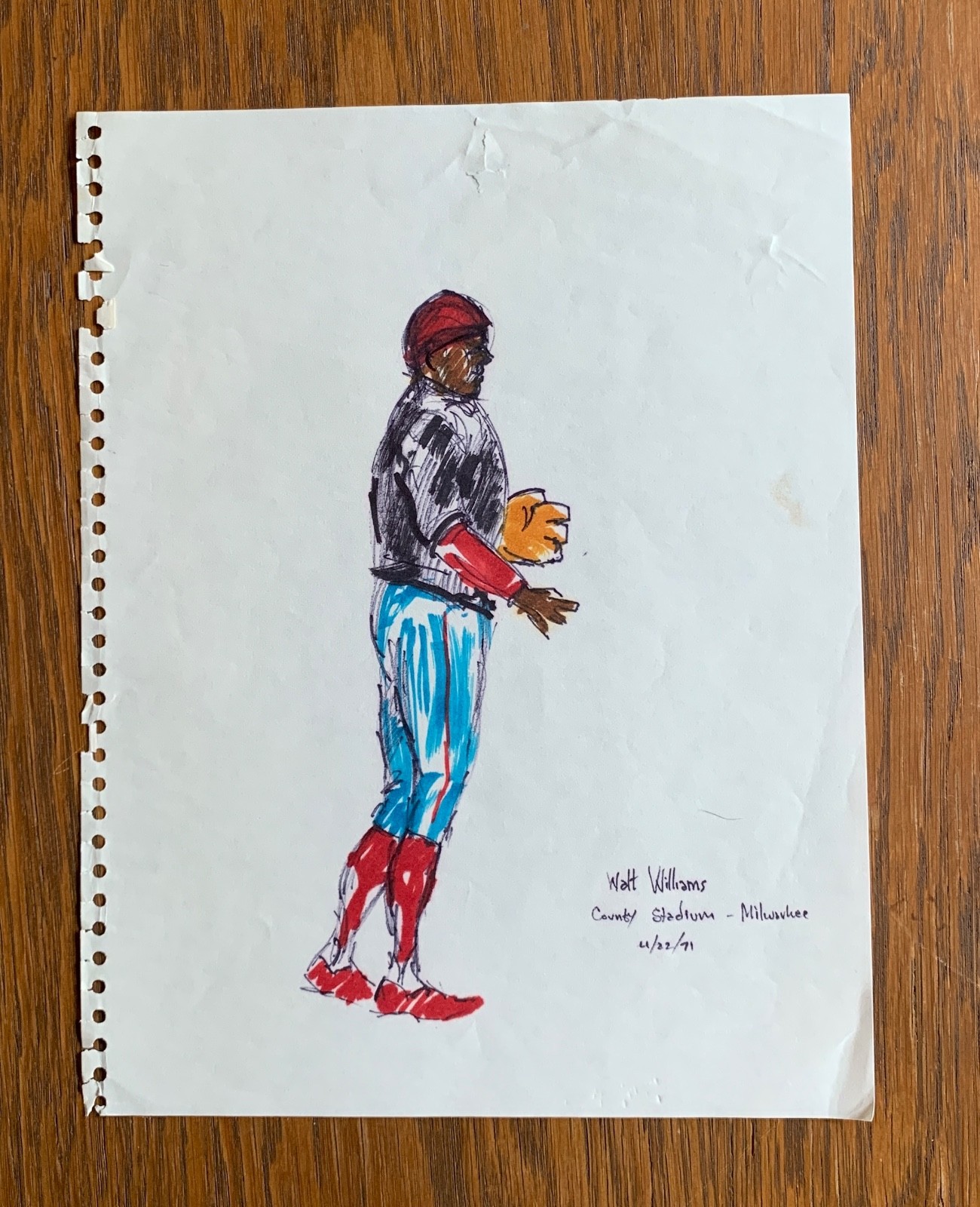 Chicago White Sox Walt Williams Original Art