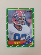 1986 Topps #388 Andre Reed Rookie Card RC Bills. rookie card picture