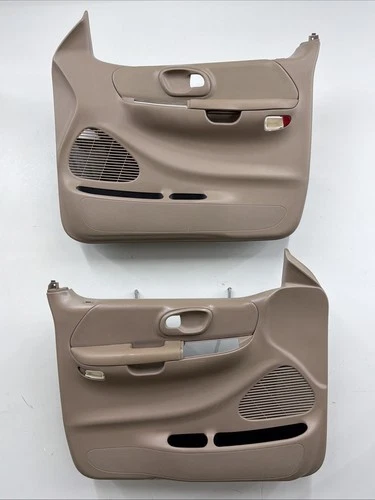 99-03 Ford F-150 Regular Or Extended Cab Pair Of Power Door Panels OEM Tan