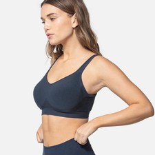 New UNDEROUTFIT Comfort Bra 459 Navy Blue Size Small Adjustable Straps